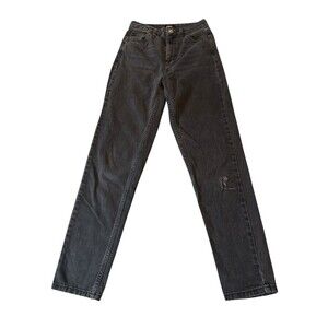 BDG Urban Outfitters Mom Jeans Black Wash High Rise Straight Leg Women’s 25x29